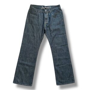 Bill Blass Dark Wash Straight Leg Jeans Men's Size 33 X 32 100% Cotton Classic